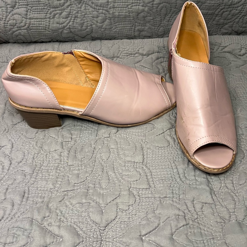Elegant Dusty Purple Peep-Toe Women Shoes